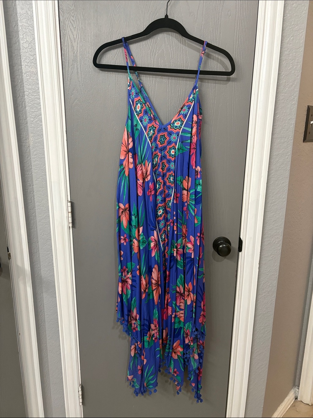 Woman’s Blue Floral Sundress